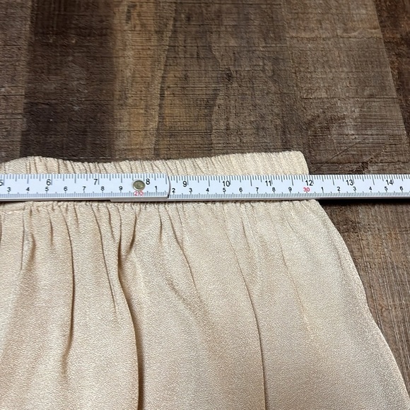 Women’s vintage acetate and rayon skirt 10 made in USA 🇺🇸 mini pull on elastic - Picture 2 of 5